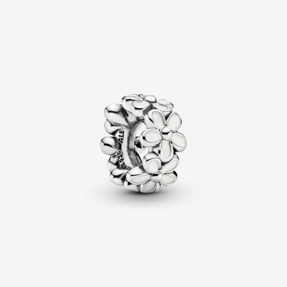 Charms - Bijoux - PANDORA - charm-pandora-espaceur-marguerite-blanche-en-argent-9251000-791495en12