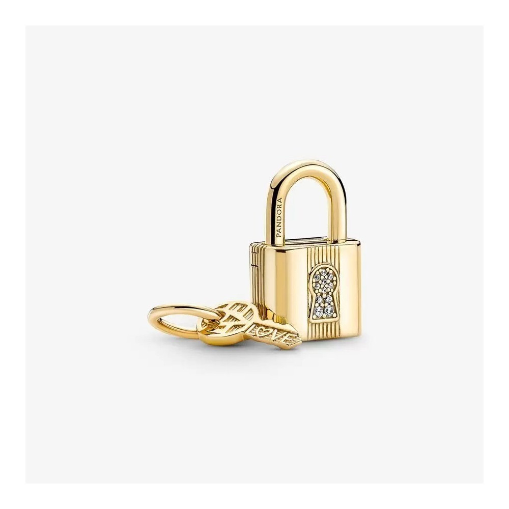 Charms - Bijoux - PANDORA - Charm Pandora, pendentif Cadenas & Clé, 760088C01
