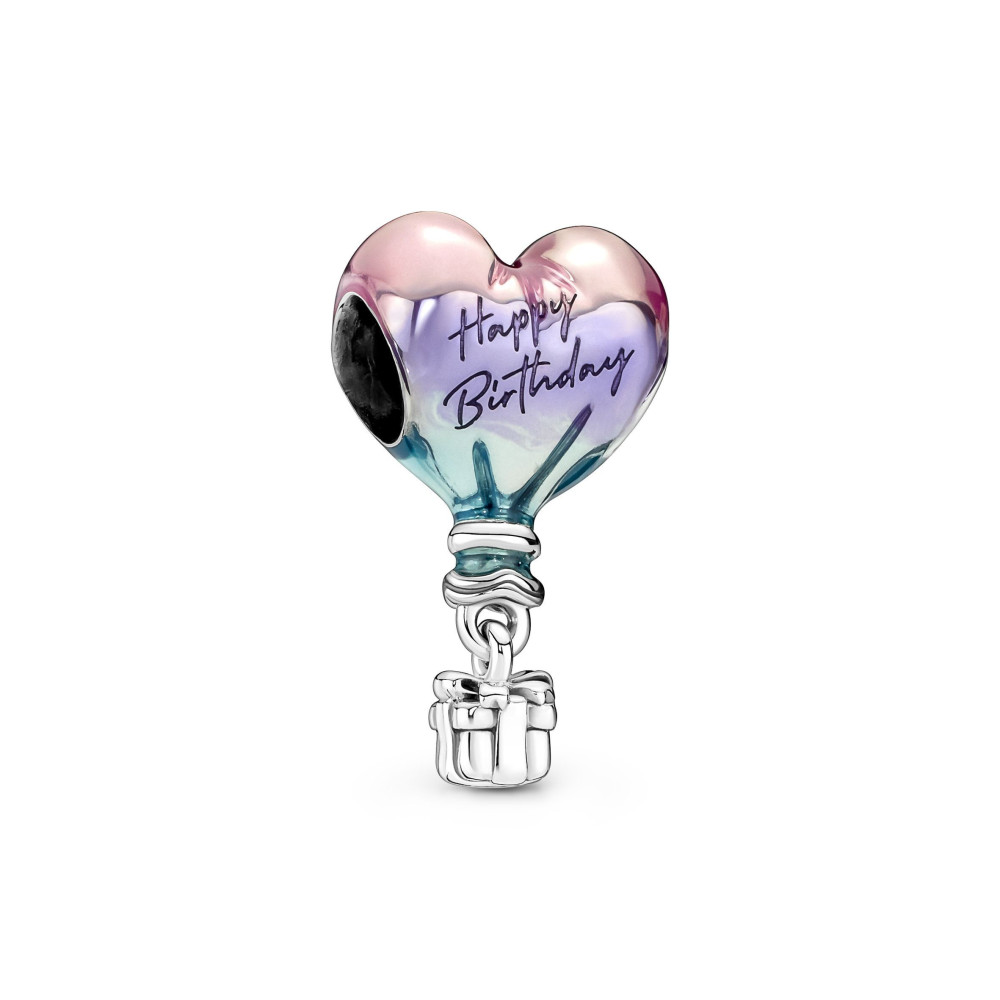 Charms - Bijoux - PANDORA - Charm Pandora moments, Montgolfière Joyeux Anniversaire, en argent 925/1000 791501C01