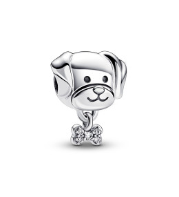 Le Charm pendentif, Pandora moments, chien et os, en argent 925/1000 792254C01.