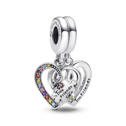 Le Charm pendentif, Pandora moments, Pièces de puzzle et amis, en argent 925/1000 792239C01.