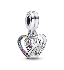 Le Charm pendentif, Pandora moments, Pièces de puzzle et amis, en argent 925/1000 792239C01.