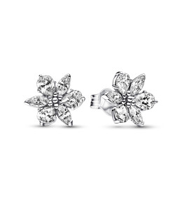 Les Boucles d'oreilles Pandora, herbier scintillantes, argent 925/1000, 292633C01.