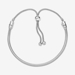 Le Bracelet Pandora Moments, Coulissant Maille Serpent, Argent 925/1000, 599652C01