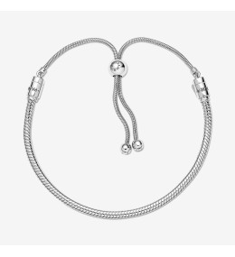Le Bracelet Pandora Moments, Coulissant Maille Serpent, Argent 925/1000, 599652C01
