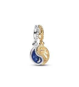 Le Charm pendentif Pandora, soleil et lune divisible, argent 925/1000 et doré or jaune 585/1000, 762678C01