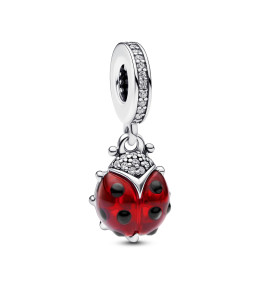 Le Charm Pandora pendentif, Coccinelle rouge, Argent 925/1000, 792571C01