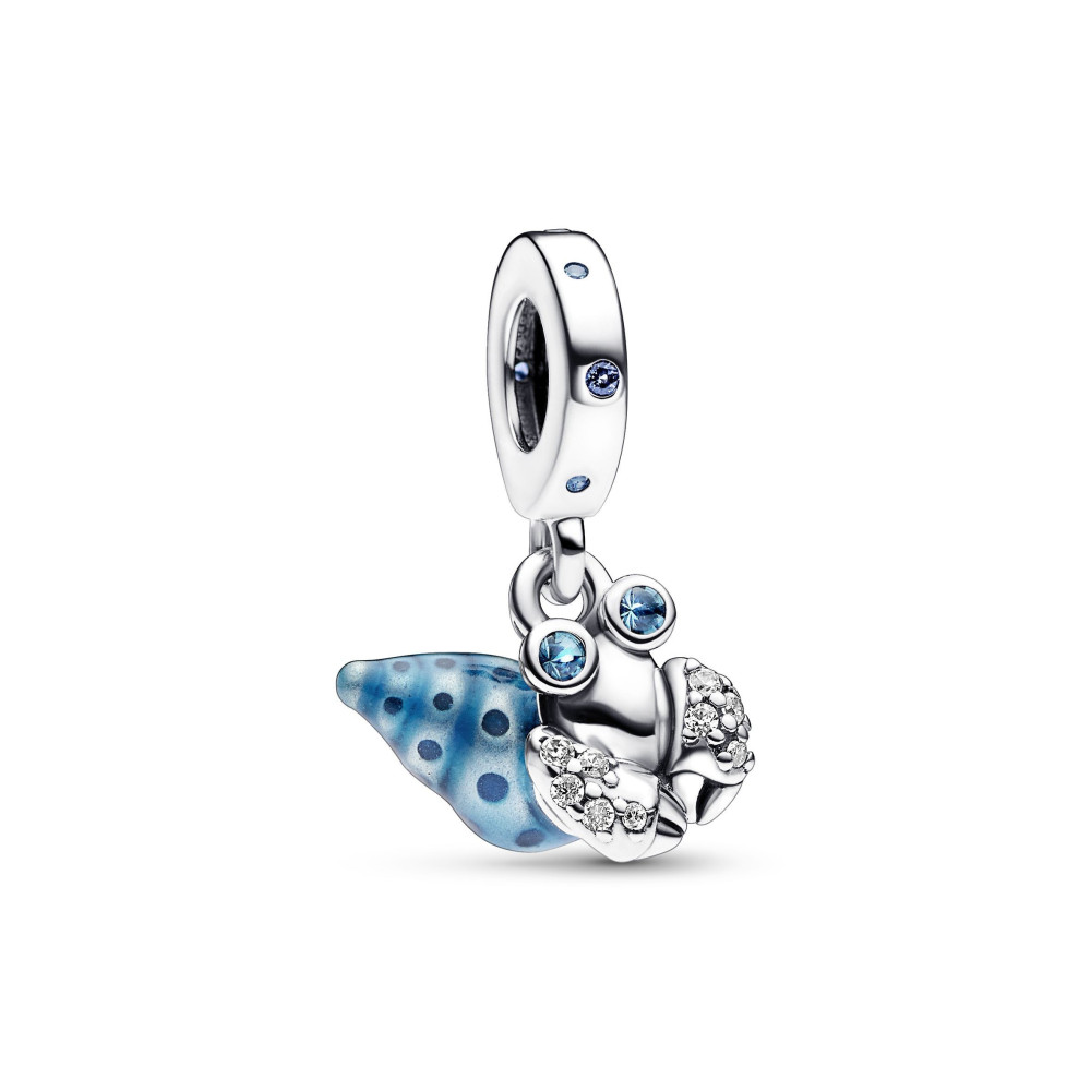 Le Charm Pendentif Pandora moments, crabe ermite phosphorescent, Argent 925/1000, 792700C01