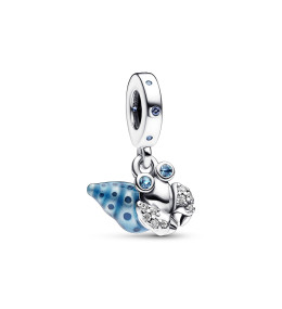 Le Charm Pendentif Pandora moments, crabe ermite phosphorescent, Argent 925/1000, 792700C01