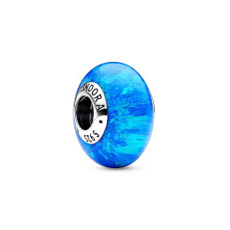 Le Charm Pandora moments, Verre de Murano Océan bleu profond, Argent 925/1000, 791691C02