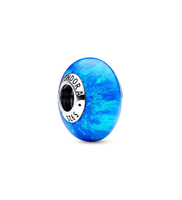 Le Charm Pandora moments, Verre de Murano Océan bleu profond, Argent 925/1000, 791691C02