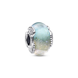 Le Charm Pandora moments, Verre de Murano Multicolore & Plume Courbe, Argent 925/1000, 792577C00