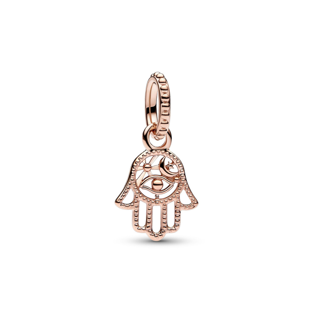 Le Charm pendentif Pandora, Main de Fatma, doré or rose 585/1000, 789144C00