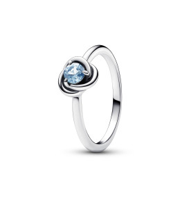 La Bague Pandora, Cercles de l’Éternité Bleu Azur, en argent 925/1000, 192993C03.