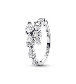 La Bague Pandora, Chevauchement Scintillant, en argent 925/1000, 193004C01.