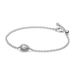 Le Bracelet Pandora, chaîne halo poire scintillante, en argent 925/1000, 593001C01