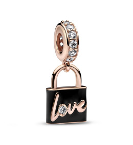 Le Charm Pandora pendentif, Cadenas d'Amour, doré or rose 585/1000, 782508C01
