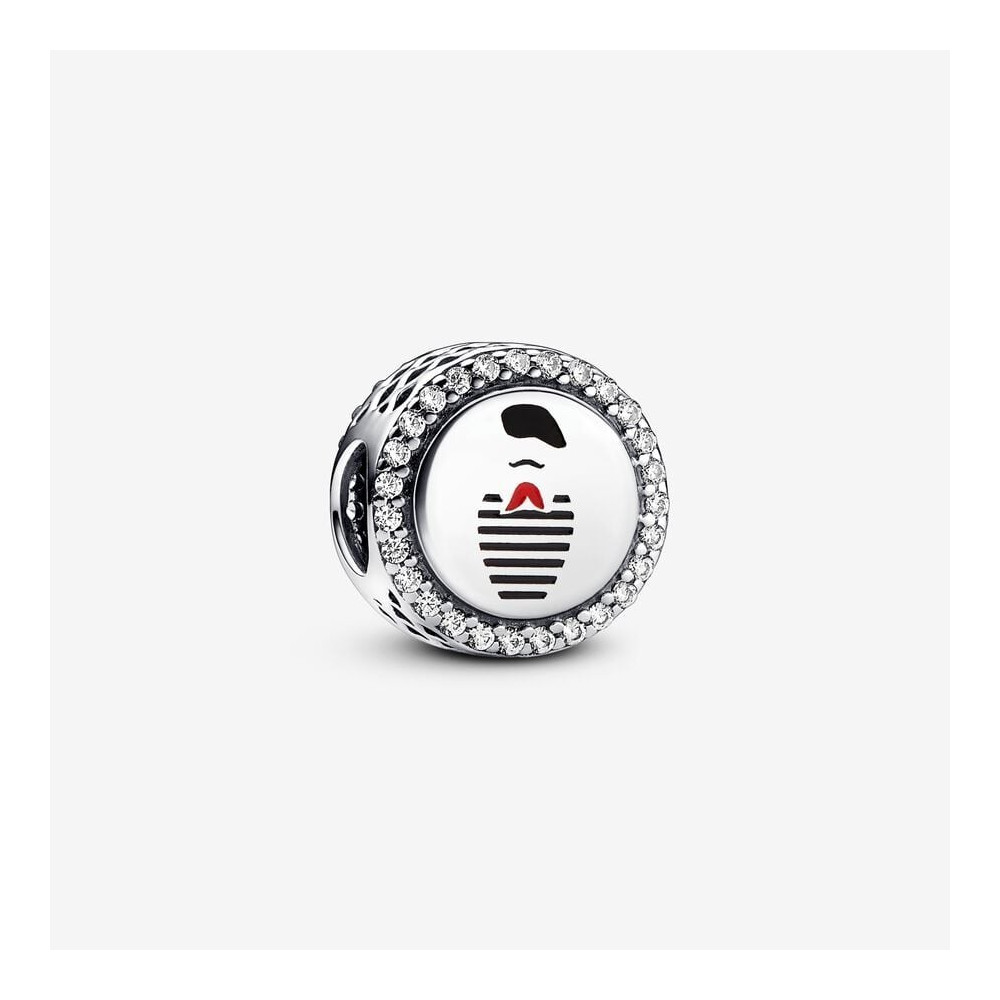 Le Charm Pandora, gravable Mime français, en argent 925/1000, 792016CZ_E044