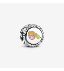 Le Charm Pandora, gravable macaron, en argent 925/1000, 792016CZ_E048