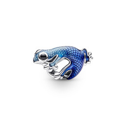 Le Charm Pandora moments, Gecko Bleu Métallisé, Argent 925/1000, 792701C01