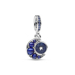 Le Charm pendentif Pandora, Rotatif Lune Scintillante, en argent 925/1000, 792979C01
