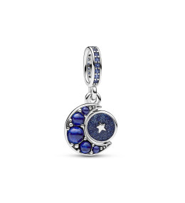 Le Charm pendentif Pandora, Rotatif Lune Scintillante, en argent 925/1000, 792979C01