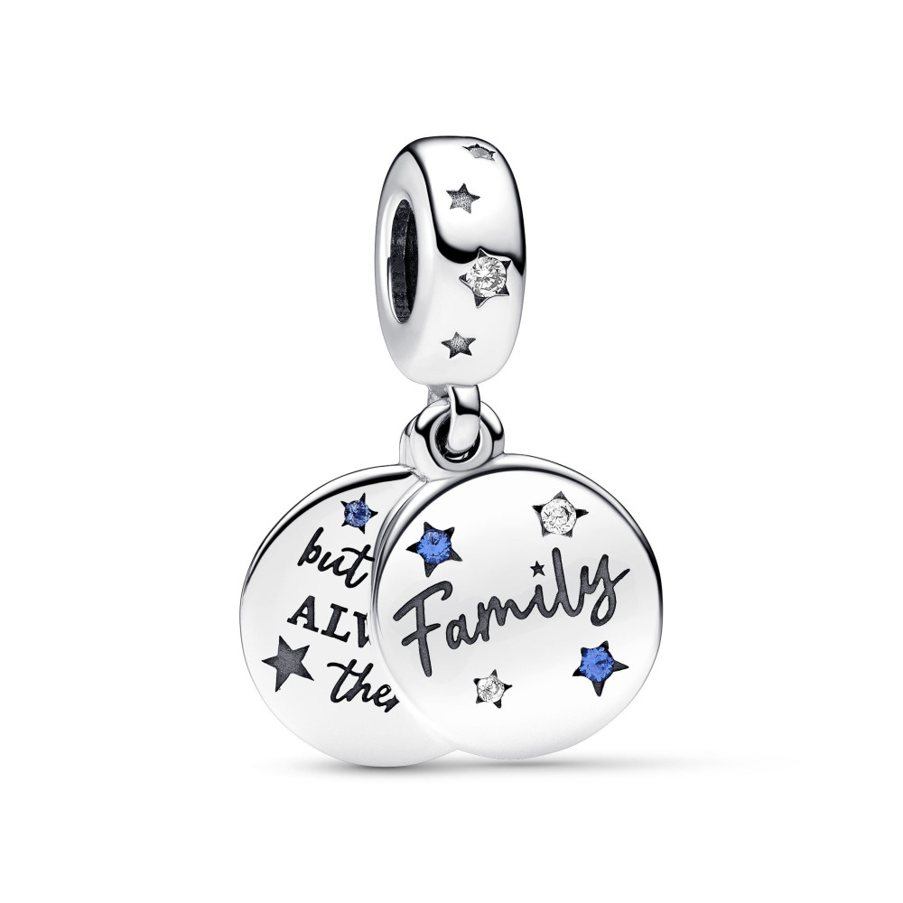 Le Charm pendentif Pandora, Double Amour Familial, en argent 925/1000, 792987C01