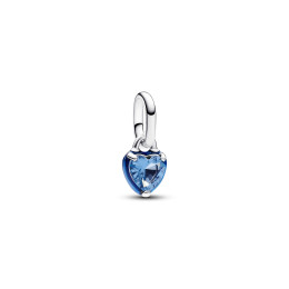 Le Mini Dangle Pandora Me, Coeur chakra bleu, en argent 925/1000, 793042C02