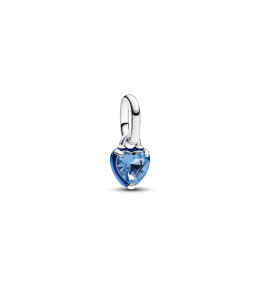Le Mini Dangle Pandora Me, Coeur chakra bleu, en argent 925/1000, 793042C02