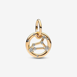 Le Charm Pandora pendentif, signe du lion, doré or jaune 585/1000, 762725C01