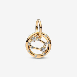 Le Charm Pandora pendentif , signe du gémeaux, doré or jaune 585/1000, 762711C01