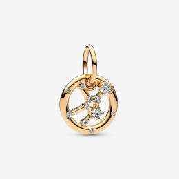 Le Charm Pandora pendentif , signe de la vierge, doré or jaune 585/1000, 762715C01