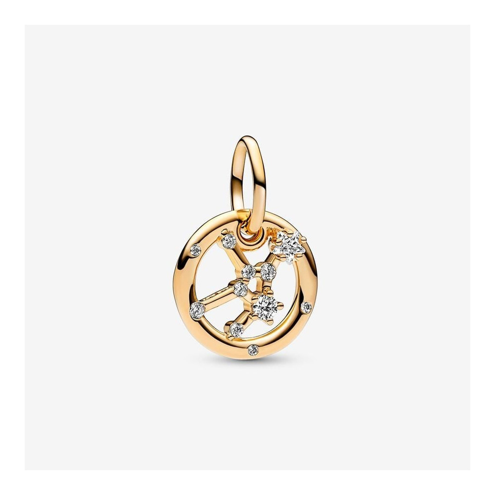 Le Charm Pandora pendentif , signe de la vierge, doré or jaune 585/1000, 762715C01