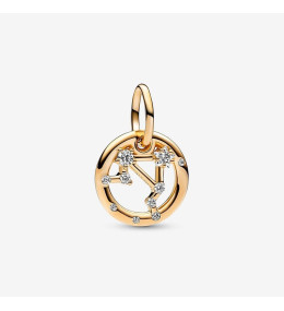 Le Charm Pandora pendentif , signe de la balance, doré or jaune 585/1000, 762712C01