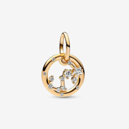 Le Charm Pandora pendentif , signe du scorpion, doré or jaune 585/1000, 762710C01
