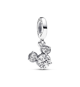 Le Charm pendentif Pandora, Disney Tête de Mickey Silhouette Scintillante, en argent 925/1000, 793031C01