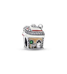 Le Charm Pandora, Festif Maison de Pain d'Épices, Argent 925/1000, 792360C00.