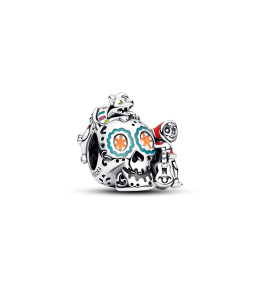 Le Charm Pandora Phosphorescent Disney Pixar Coco Crâne Miguel & Dante, en argent 925/1000, 792817C01
