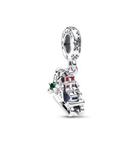 Le Charm pendentif Pandora, Traîneau de Noël 2023, en argent 925/1000, 792977C01