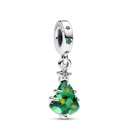 Le Charm pendentif Pandora, Sapin de Noël Scintillant, en argent 925/1000, 792983C01