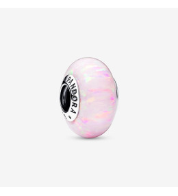 Le Charm Pandora moments, Verre de Murano rose opalescent, Argent 925/1000, 791691C03