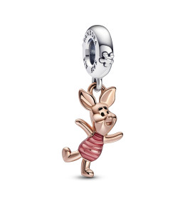 Le Charm Disney, Pandora Rose, Porcinet Winnie l'Ourson , en doré or rose 585/1000, 782208C01.