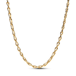 Le Collier Pandora Moments, chaîne infini, en métal doré or jaune 585/1000, 363052C00-50.