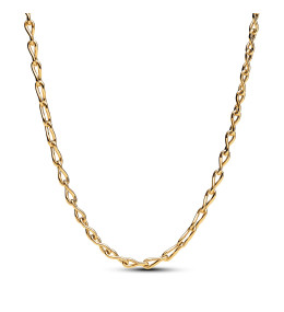Le Collier Pandora Moments, chaîne infini, en métal doré or jaune 585/1000, 363052C00-50.