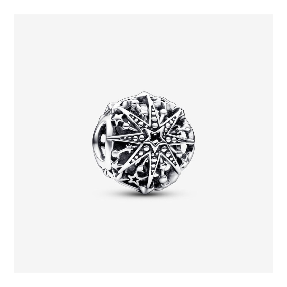 Le Charm Pandora, Flocon de Neige Céleste, Argent 925/1000, 792360C00.