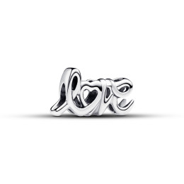 Le Charm Pandora, Love en lettres cursives, en argent 925/1000, 793055C00