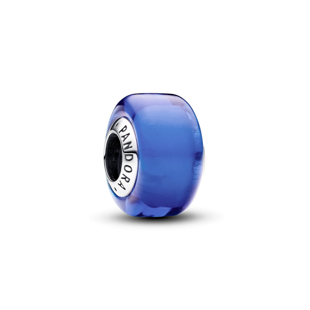 Le Charm Pandora, Mini Murano bleu, en argent 925/1000, 793105C00