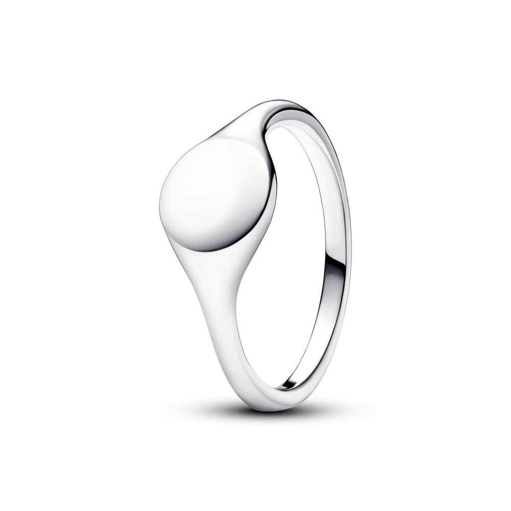 Bague Pandora moments, chevalière gravable, en argent 925/1000, 193093C00