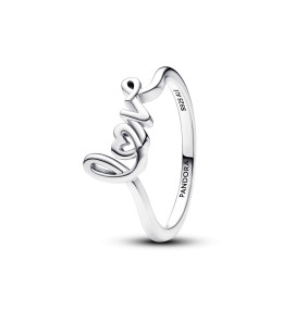 Bague Pandora moments, Love en lettres cursives, en argent 925/1000, 193058C00