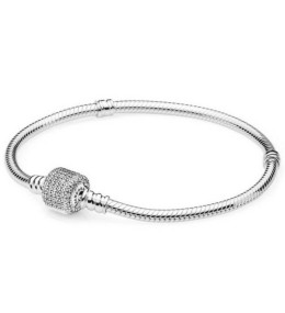 Bracelet à charms Moments en Argent 925/1000, Fermoir Signature PANDORA 590723CZ